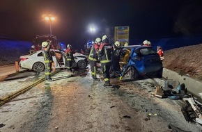Feuerwehr Allensbach: FW Allensbach: H2 Verkehrsunfall Person eingeklemmt