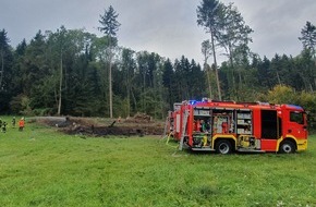 Feuerwehr Radolfzell: FW-Radolfzell: Flächenbrand in Liggeringen