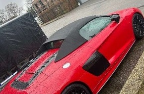 Polizeidirektion Hannover: POL-H: Isernhagen-Neuwarmb&uuml;chen: Roter Audi R8 entwendet - Polizei sucht Zeugen