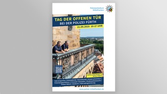 Polizeipräsidium Mittelfranken: POL-MFR: (885) Tag der offenen Tür der Polizei Fürth - Einladung