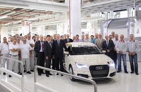 Audi AG: 100.000ster Audi A1 läuft vom Band (mit Bild)