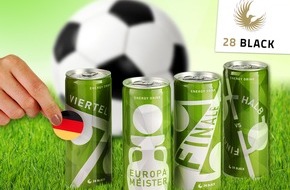 28 BLACK: 28 BLACK im EM-Fußballfieber / Energy Drink 28 BLACK launcht exklusive 4-Packs für Fußball-Fans (FOTO)