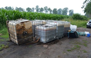 Kreispolizeibehörde Borken: POL-BOR: Gronau - Entsorgung eines illegalen Drogenlabors (Dumping)