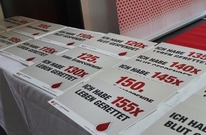 DRK-Blutspendedienst NSTOB: Mehr als 15.000 Liter Blut in Thüringen: DRK-Blutspendedienst ehrt über 400 Blutspender und ehrenamtliche Helfer im Erfurter Steigerwaldstadion