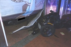 Polizei Minden-Lübbecke: POL-MI: Portanerin (20) wird bei Unfall mit Trike schwer verletzt