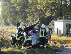 FW-SE: Großübung von Feuerwehr und Rettungsdienst in Wakendorf I