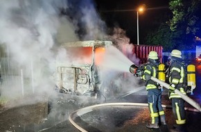 Freiwillige Feuerwehr Celle: FW Celle: LKW-Brand in Westercelle