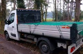 Polizeiinspektion Rotenburg: POL-ROW: ++ Nach Einbruch in Gartenbaufirma - Gestohlenes Firmenfahrzeug in Gnarrenburg aufgefunden ++