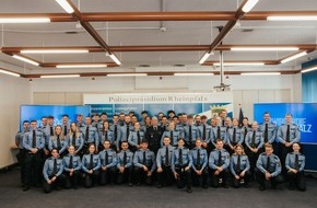 Polizeipräsidium Rheinpfalz: POL-PPRP: Polizeipräsidium Rheinpfalz - Begrüßung 50 neuer Polizistinnen und Polizisten im Polizeipräsidium Rheinpfalz