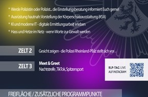Polizeipräsidium Einsatz, Logistik und Technik: PP-ELT: #IMMERDA-Meile: Die Polizei Rheinland Pfalz zeigt interessante Einblicke