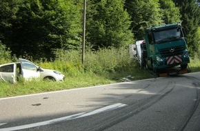 Polizeidirektion Landau: POL-PDLD: Wörth - PKW stößt mit entgegenkommendem LKW zusammen