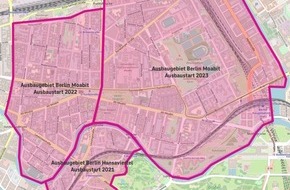 Deutsche Telekom AG: Glasfaser für fast 60.000 Haushalte und Unternehmen in Moabit, Schöneberg und Spandau Nord