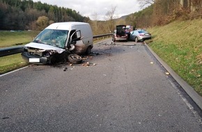 Polizeidirektion Pirmasens: POL-PDPS: Verkehrsunfall mit 2 Verletzten