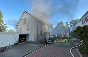 Feuerwehr Haan: FW-HAAN: Kellerbrand in Doppelhaushälfte