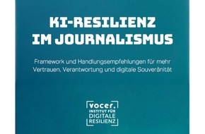 journalist - Magazin f&uuml;r Journalist*innen: "KI-Resilienz im Journalismus": Framework zeigt Wege f&uuml;r Vertrauen, Verantwortung und digitale Souver&auml;nit&auml;t im KI-Zeitalter / journalist dokumentiert neues Whitepaper