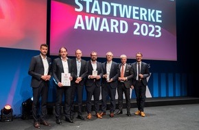Stadtwerke Award: Vorreiter bei Wärmeplanung und Digitalisierung: Die Gewinner des STADTWERKE AWARD 2023 stehen fest / Die Sieger-Projekte des STADTWERKE AWARD 2023 kommen aus Lübeck, Freiburg und Wuppertal