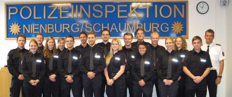 Polizeiinspektion Nienburg / Schaumburg: POL-NI: 20 neue Polizistinnen und Polizisten in der Polizeiinspektion Nienburg/Schaumburg