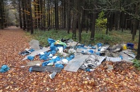 Polizeiinspektion Cuxhaven: POL-CUX: Illegale Müllentsorgung im Waldgebiet + A 27: Unfallzeugen gesucht  u.a.