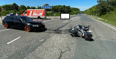 Landespolizeiinspektion Erfurt: LPI-EF: Motorradfahrer schwerverletzt