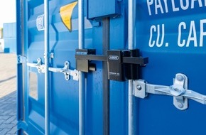 ABUS Gruppe: Professionelle Absicherung von Lager- und &Uuml;berseecontainern ohne Bohren oder Schrauben &ndash; das abnehmbare Containerschloss ABUS ConHasp 205