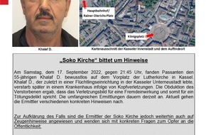 Polizeipräsidium Nordhessen - Kassel: POL-KS: "Soko Kirche" richtet sich mit Foto des Opfers und Fragen an die Öffentlichkeit: Polizei bittet weiterhin um Hinweise