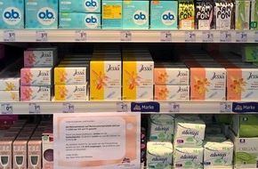 dm-drogerie markt: Ab sofort mehr als 90 Menstruationsprodukte bei dm dauerhaft im Preis gesenkt