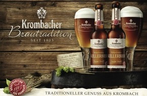 Krombacher Brauerei GmbH & Co.: Eine Überraschung im Jubiläumsjahr des Reinheitsgebotes - Krombacher Brautradition Kellerbier