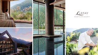Schaffelhuber Communications: Das Lefay Resort & SPA Dolomiti startet in die Sommersaison 2022