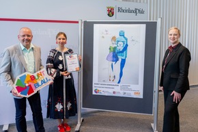 Fotos anbei: Rheinland-Pfalz: Schülerin aus Kirn gewinnt landesweiten Plakatwettbewerb gegen das Komatrinken