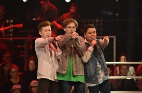 SAT.1: Take That! Geburtsstunde einer Boyband im #VoiceKids-Ring