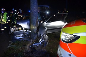 POL-STD: Drei junge Autoinsassinnen bei Unfall im Alten Land schwer verletzt