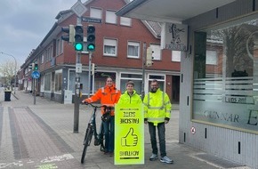 Polizeiinspektion Emsland/Grafschaft Bentheim: POL-EL: Emsland / Grafschaft Bentheim - Geisterradlersymbole werden erneut aufgebracht (Foto)