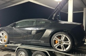 Hauptzollamt Ulm: HZA-UL: Zöllner stellen Lamborghini sicher