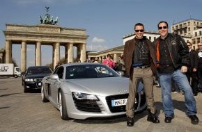 Audi AG: "Iron Man": Spektakulärer Auftritt für Audi R8