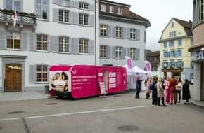 PINK CUBE Test Your Breast: PINK CUBE heute in Liestal: Brustkrebsvorsorge in der Rathausstrasse