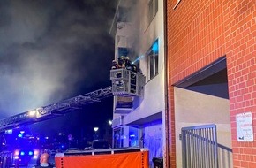 Feuerwehr Dortmund: FW-DO: Feuerwehr rettet Person aus brennender Wohnung