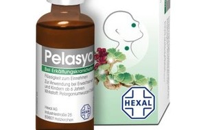 Hexal AG: NEU: Pelasya - Natürlich schneller gesund bei Erkältungen (FOTO)