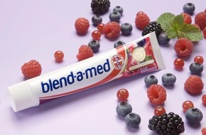 blend-a-med: Achtung, es wird wild im Badezimmer: Geschmacks-Explosion im Mund - die neue beerige blend-a-med Zahncreme complete impressions Fruit Explosion