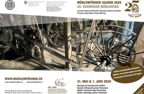Vereinigung Schweizer Mühlenfreunde (VSM/ASAM): 25 ans de la Journée Suisse des Moulins – Un pays célèbre son patrimoine des moulins