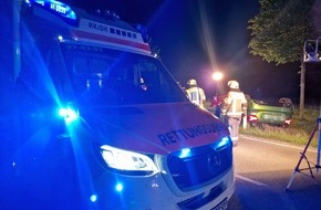 Kreisfeuerwehrverband Rendsburg-Eckernförde: FW-RD: Frontalzusammenstoß in Osterrönfeld - 3 schwerverletzte Personen