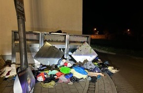 Polizeidirektion Wittlich: POL-PDWIL: Sachbeschädigung an Altkleider-Container