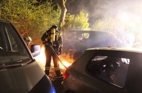 Polizei Coesfeld: POL-COE: Nottuln, Schapdetten, Fuldastraße/ Drei Autos ausgebrannt