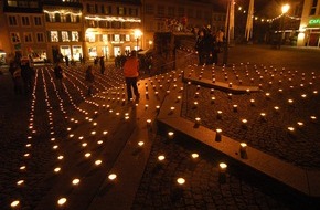 Caritas international: Erfolgreicher Start der Aktion "Eine Million Sterne" in Deutschland / Symbolisch ein Zeichen für Solidarität setzen