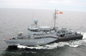 Presse- und Informationszentrum Marine: Minenjagdboot mit Kurs auf Kiel - "Überherrn" zurück vom Einsatz (mit Bild)