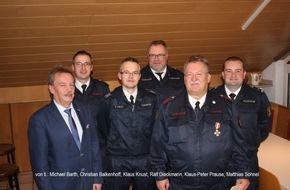 Feuerwehr Iserlohn: FW-MK: Jahresdienstbesprechung der Löschgruppe Drüpplingsen