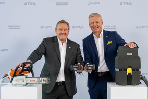 Pressemitteilung: Kärcher und STIHL starten wegweisende Akku-Allianz