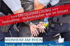 Polizei Mettmann: POL-ME: Polizei fasst Einbrecher auf frischer Tat - Monheim am Rhein - 2301022
