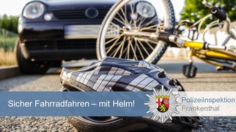Polizeidirektion Ludwigshafen: POL-PDLU: Schwerer Verkehrsunfall zwischen Fahrradfahrer und PKW