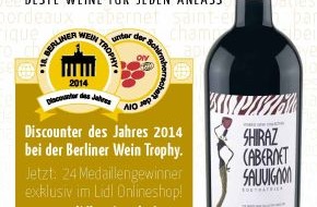 Lidl: Prämierte Weine auf Lidl-Weinwelt.de / Verbraucher können die hochwertigen Weine von Lidl bequem online kaufen