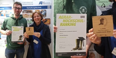 Universität Hohenheim: top agrar Hochschulranking: Platz 2 für Lehre Landtechnik